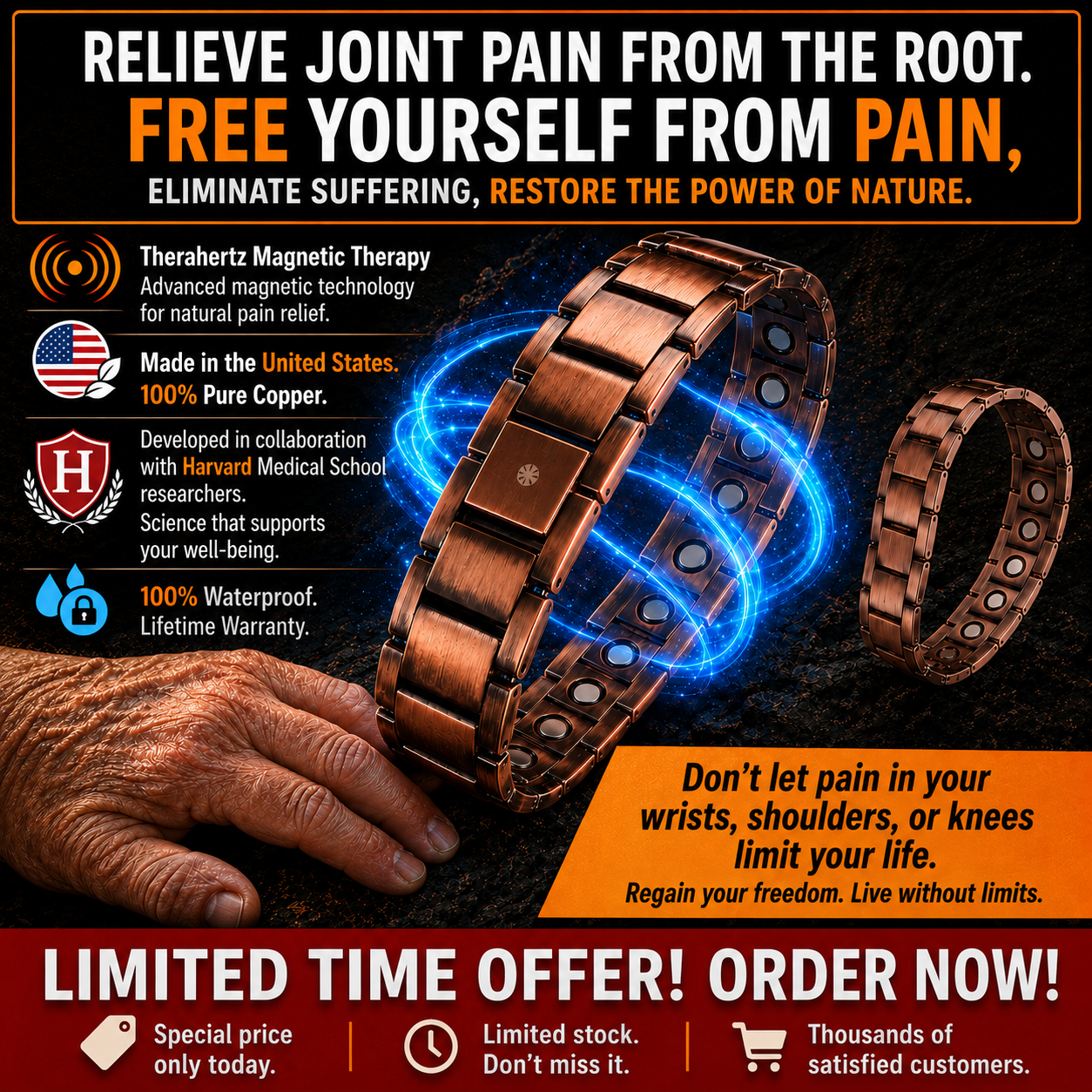 Magnetic Joint Decompression Patch