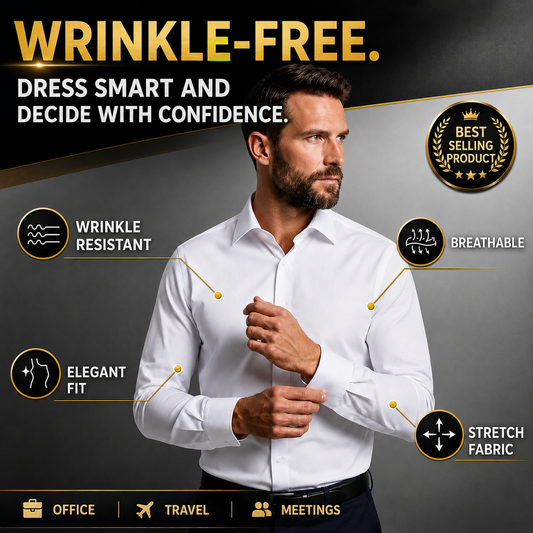 SharpFlex | Comfortable Wrinkle-Free Business Shirt