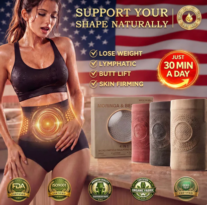 4-in-1 Fat Burning Shaping Shorts with Moringa and Berberine
