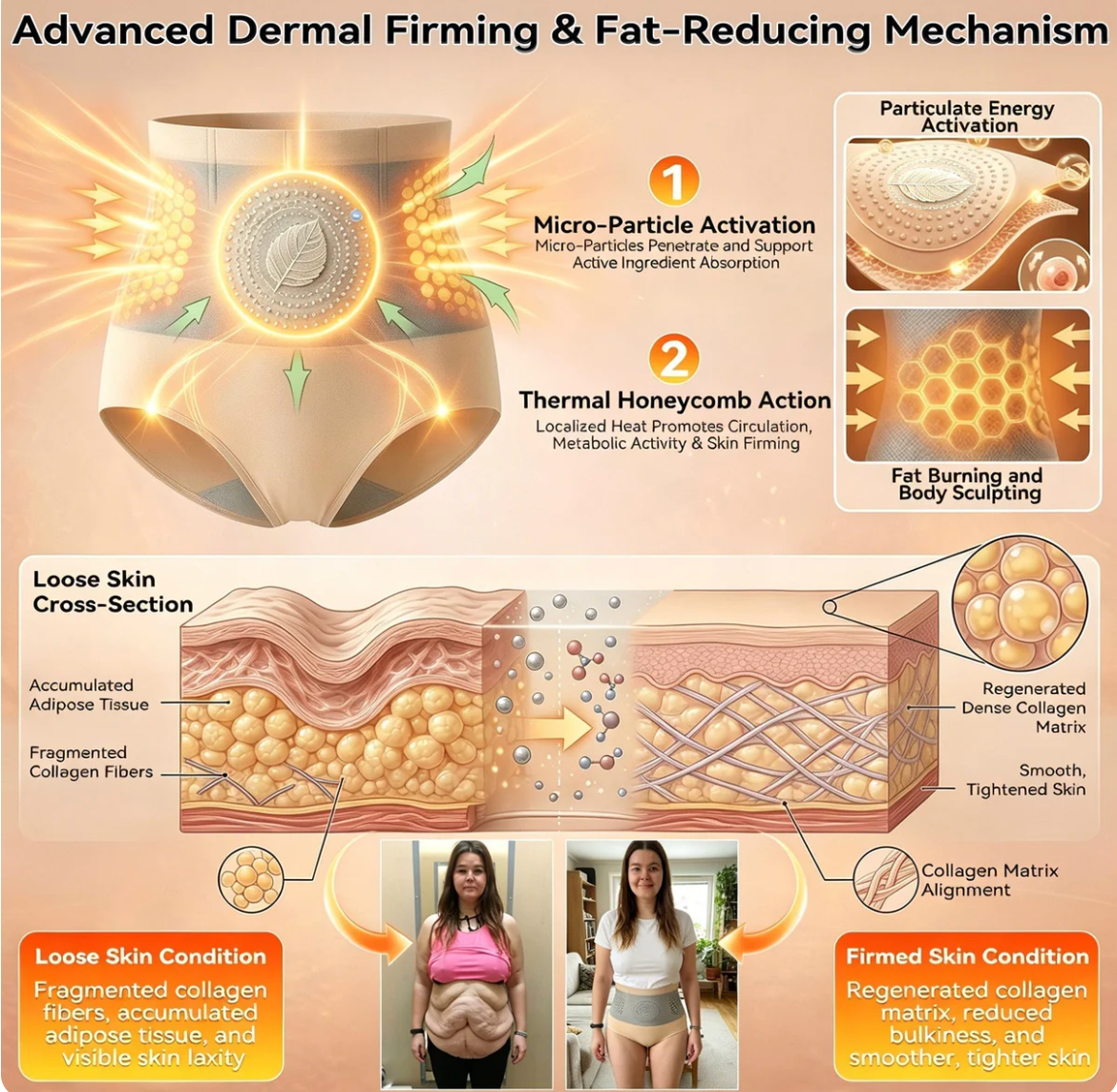 4-in-1 Fat Burning Shaping Shorts with Moringa and Berberine