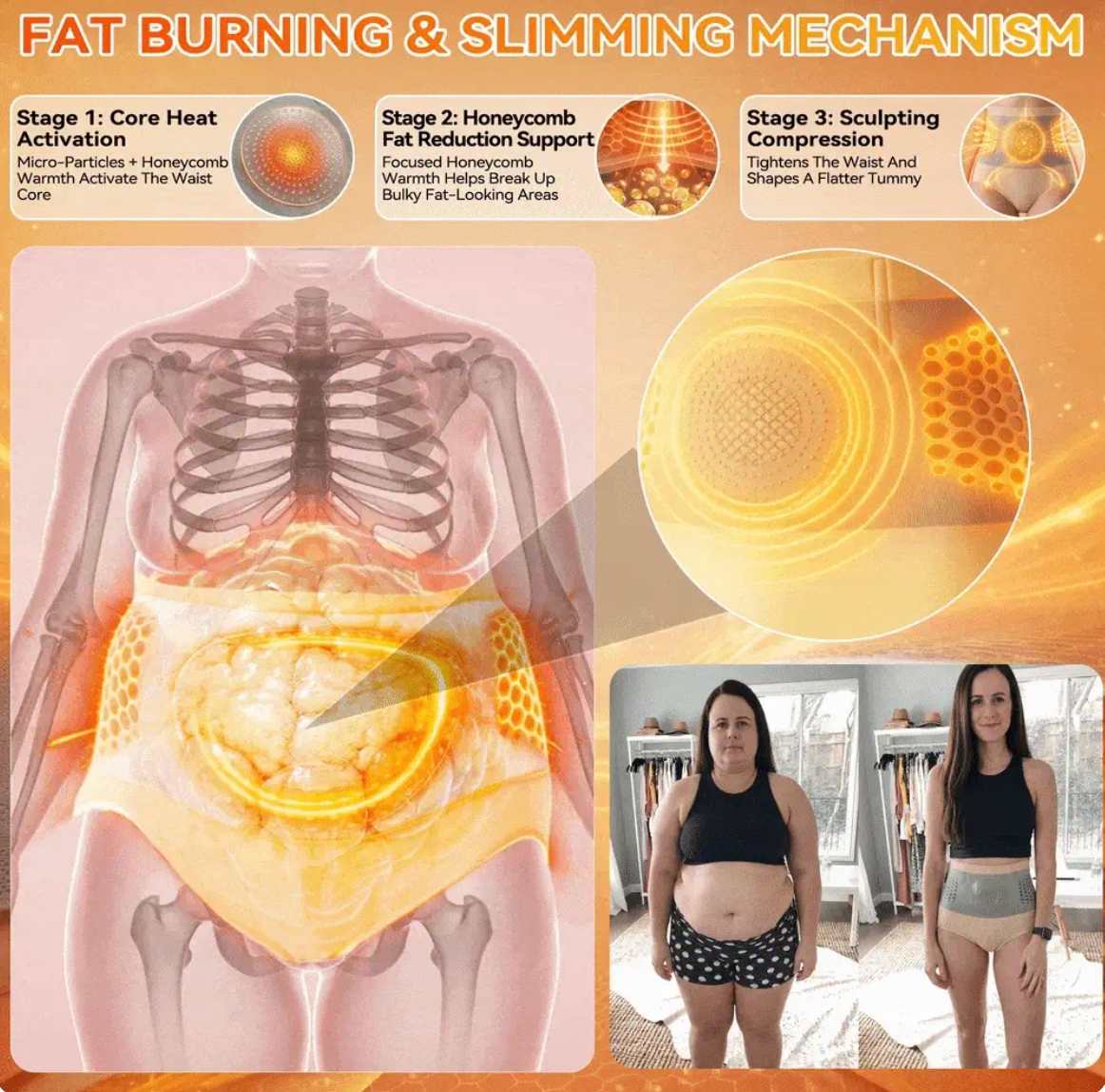 4-in-1 Fat Burning Shaping Shorts with Moringa and Berberine